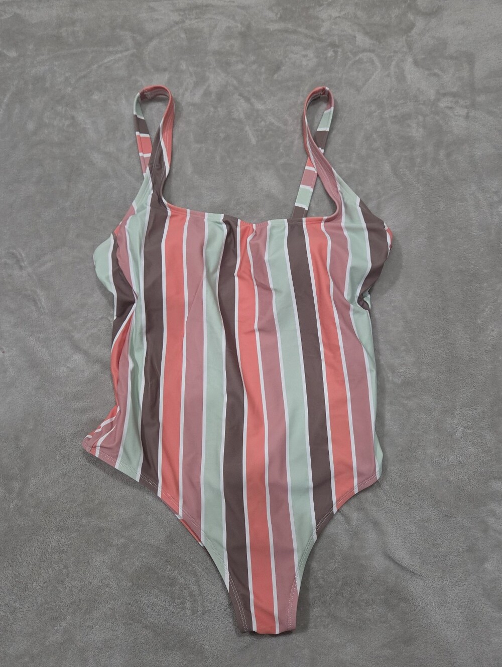 Kona Sol Striped Bathing Suit